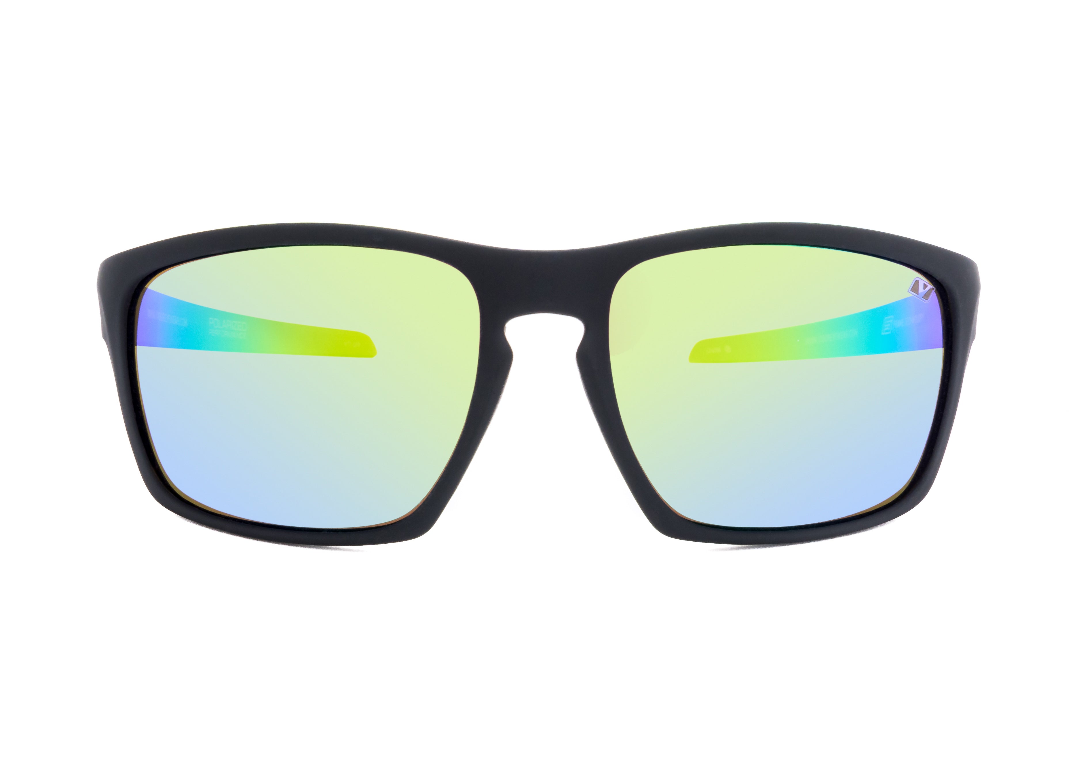 Pebble Polarized Sunglasses | Square Sunglasses | Vigor Eyewear Acid-Green Polarized